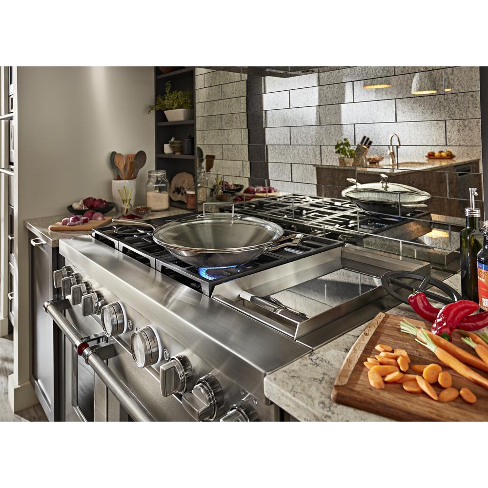 KitchenAid® 48'' Smart Commercial-Style Dual Fuel Range with Griddle