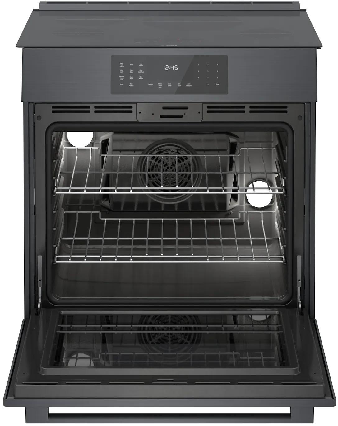 800 Series Induction Slide-in Range 30" Black Stainless Steel