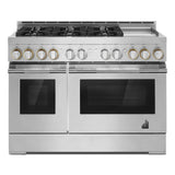 48" RISE™ Gas Professional-Style Range with Chrome-Infused Griddle