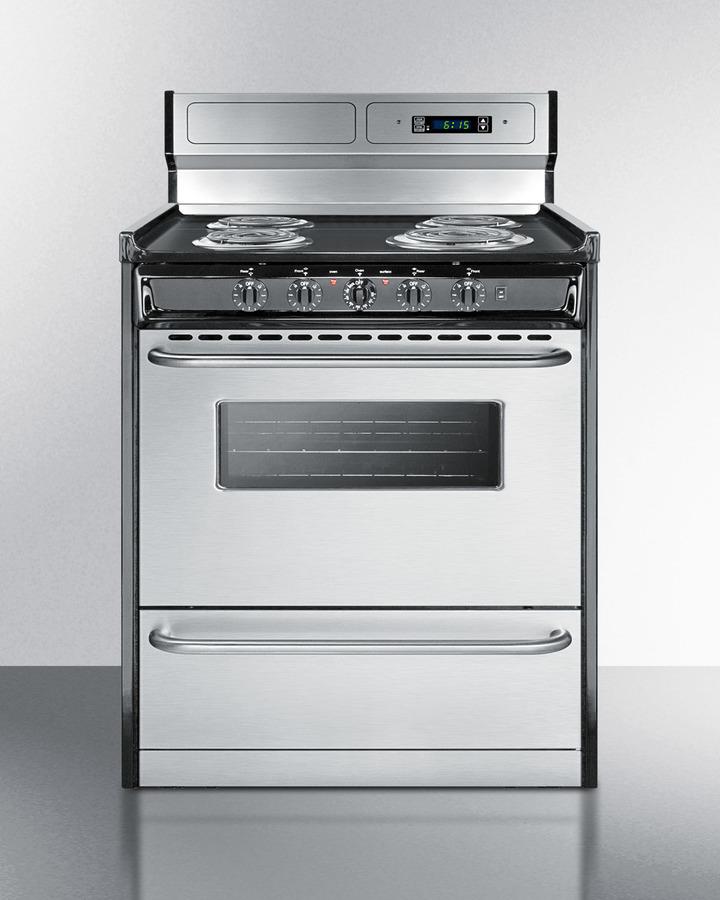 30" Wide Electric Coil Range