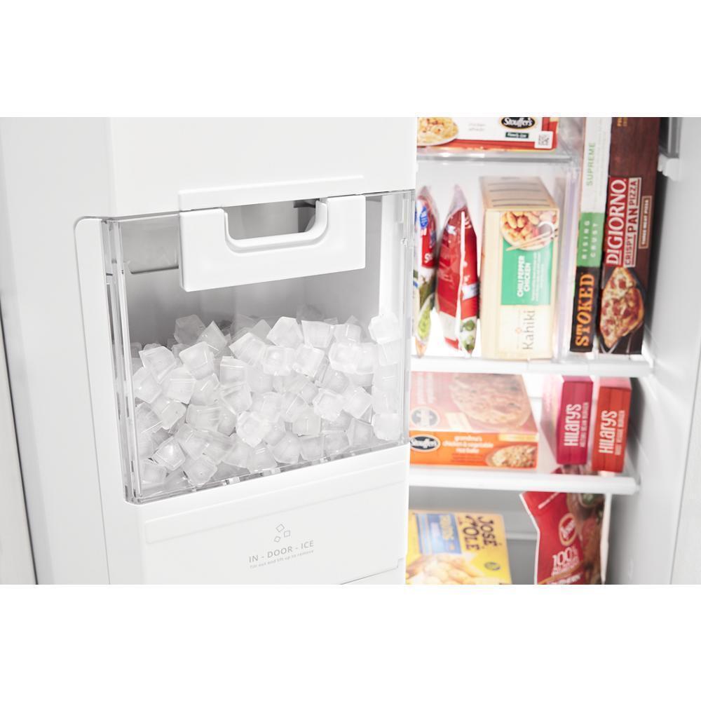 36-Inch Wide Side-by-Side Refrigerator with Exterior Ice and Water Dispenser - 25 Cu. Ft.