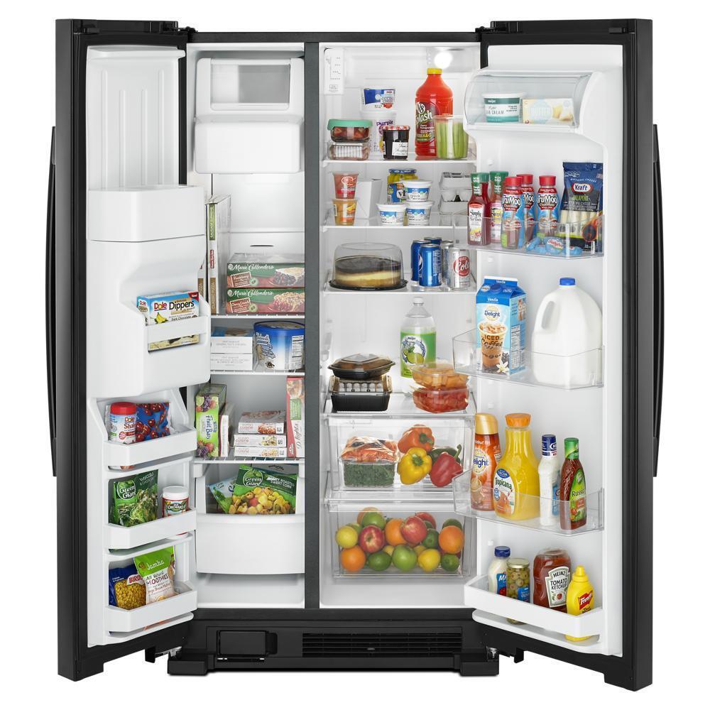 33-inch Side-by-Side Refrigerator with Dual Pad External Ice and Water Dispenser