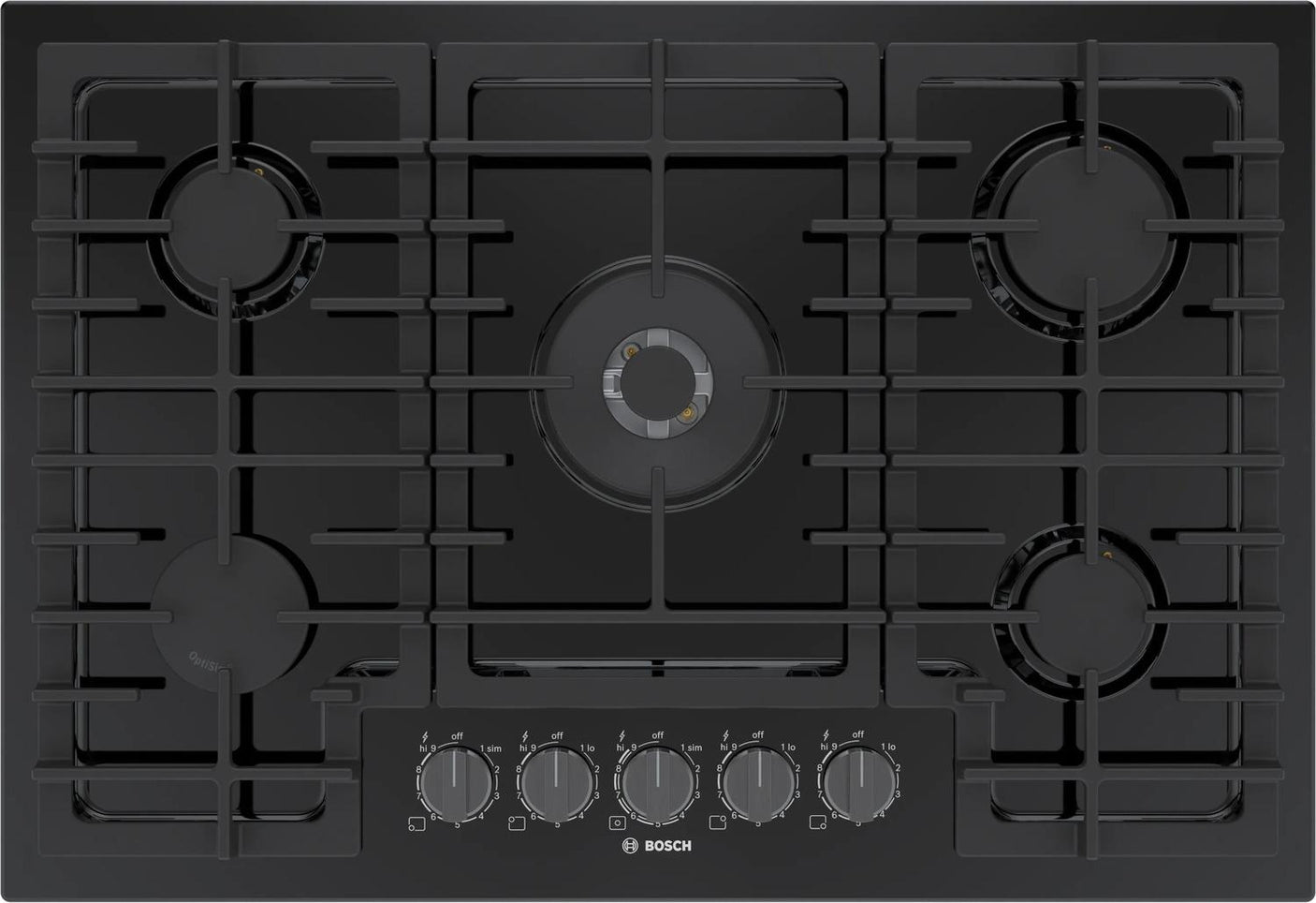 800 Series Gas Cooktop 30" Black