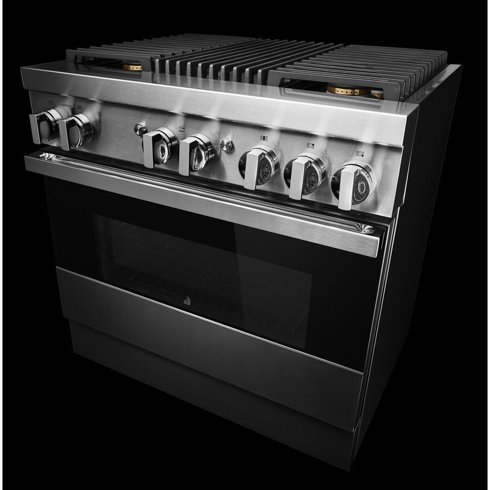 NOIR™ 36" Dual-Fuel Professional Range with Gas Grill