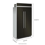 25.5 Cu Ft. 42" Built-In Side-by-Side Refrigerator with PrintShield™ Finish