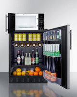 Microwave/refrigerator Combination With Allocator