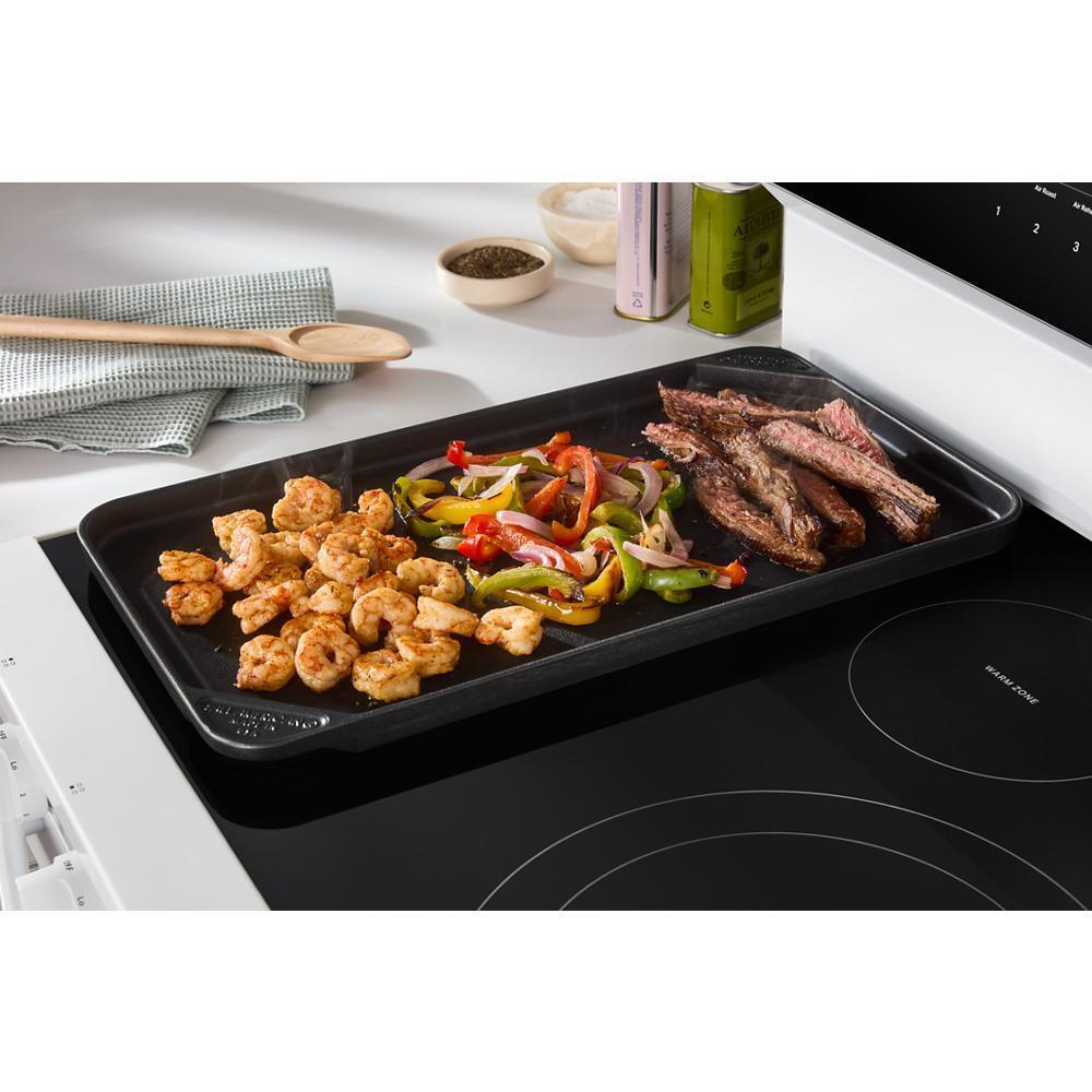 30-inch Smart Electric Smart Range with Air Cooking Technology, No Preheat Air Fry, High Speed Preheat Oven, WipeClean™ Coating, and Steam/Self Clean