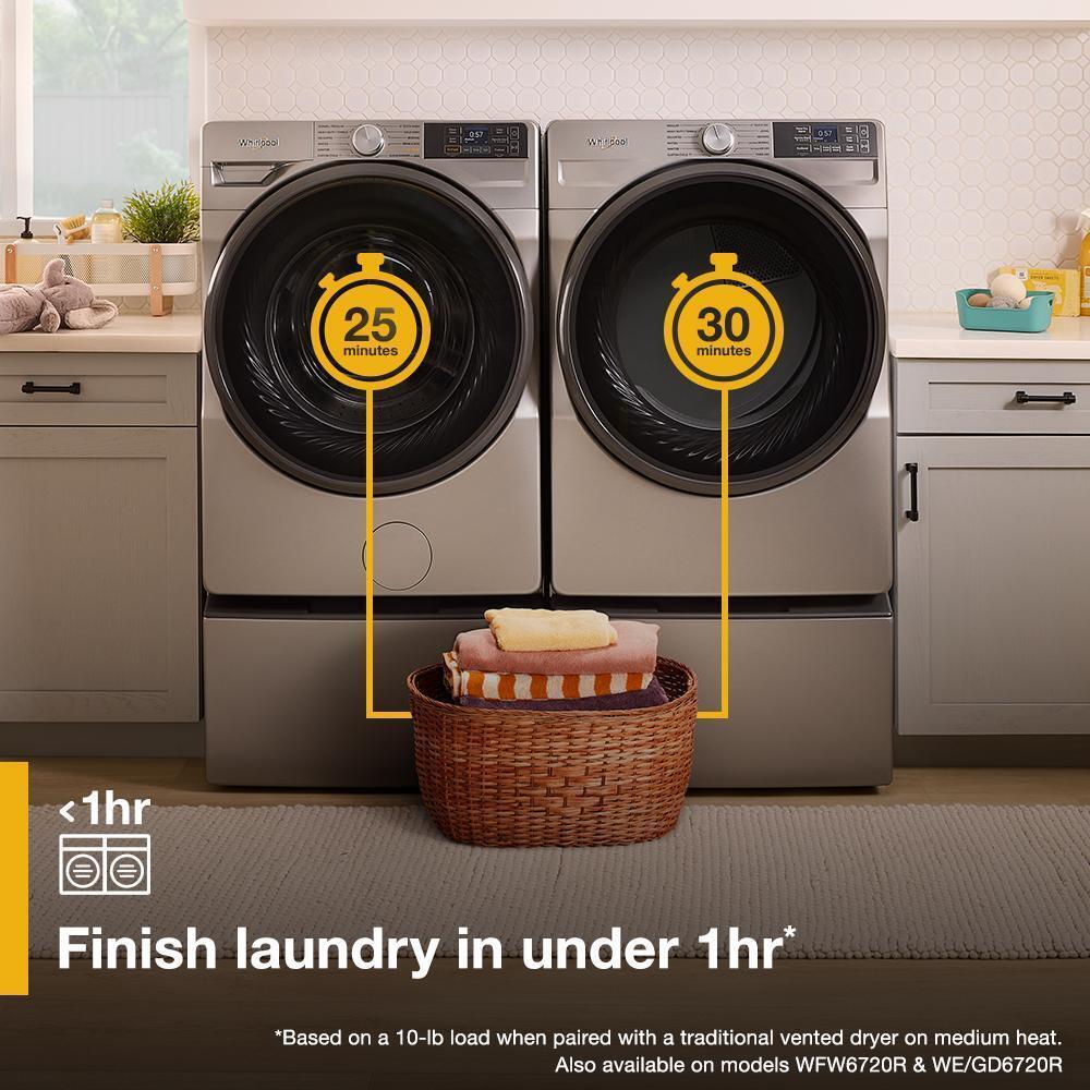 7.4 cu. ft. Smart Front Load ENERGY STAR® Electric Dryer with Wrinkle Shield™ Option