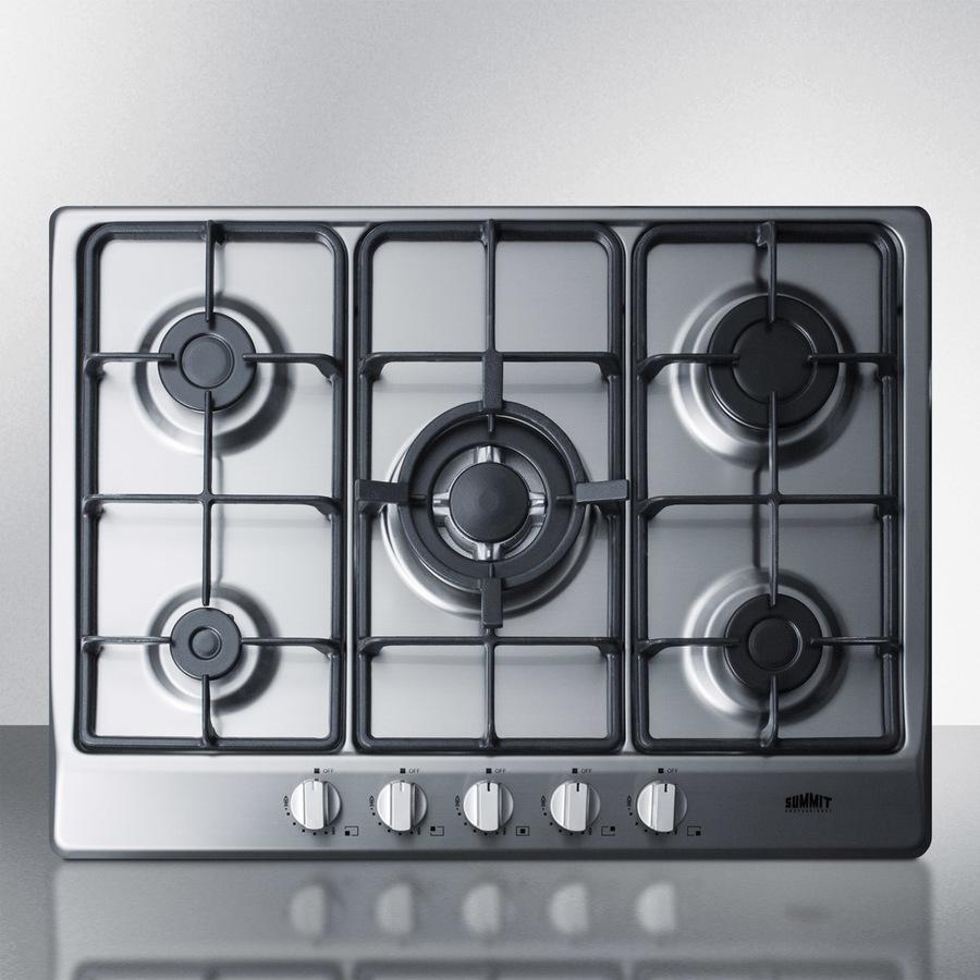 27" Wide 5-burner Gas Cooktop