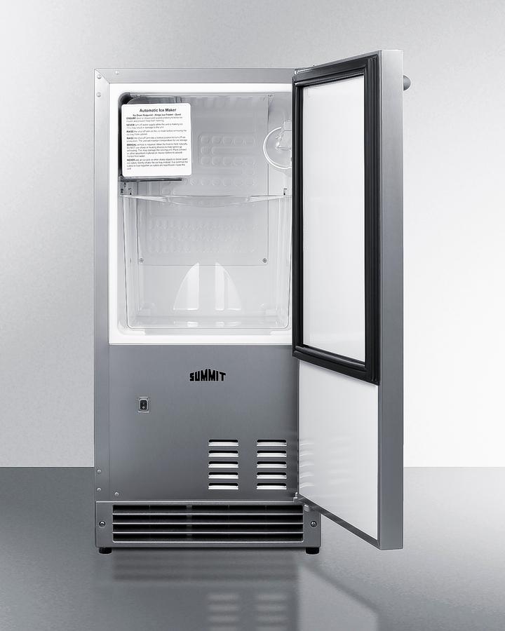 25 Lb. Drain-free Outdoor Icemaker, ADA Compliant