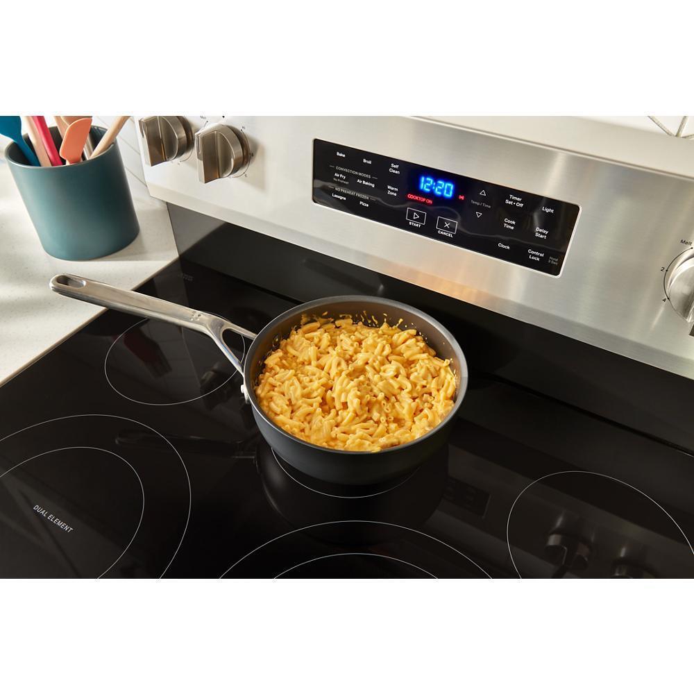 30-inch Energy Star Electric Range with Air Cooking Technology, No Preheat Air Fry and Air Baking and Self Clean