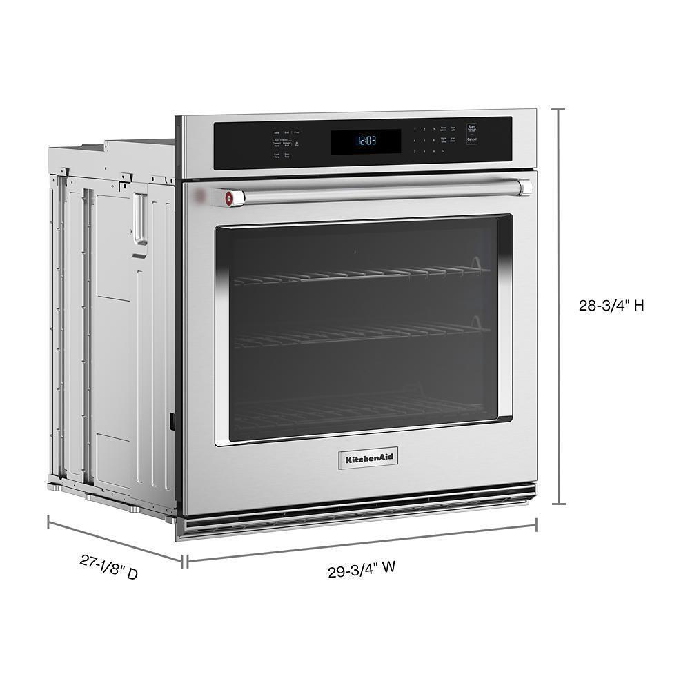 KitchenAid® 30" Single Wall Ovens with Air Fry Mode