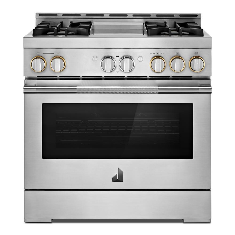 36" RISE™ Gas Professional-Style Range with Chrome-Infused Griddle