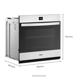 5.0 Cu. Ft. Single Wall Oven with Air Fry When Connected