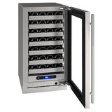 Hwc518 18" Wine Refrigerator With Stainless Frame Finish and Right-hand Hinge Door Swing and Lock (115 V/60 Hz)