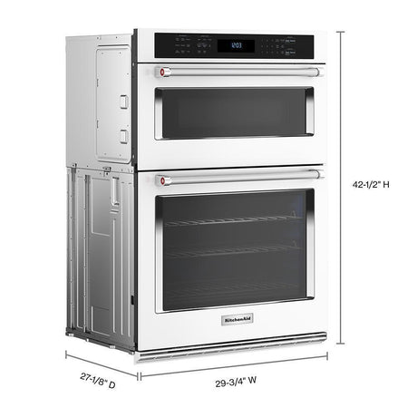 KitchenAid® 30" Combination Microwave Wall Ovens with Air Fry Mode.