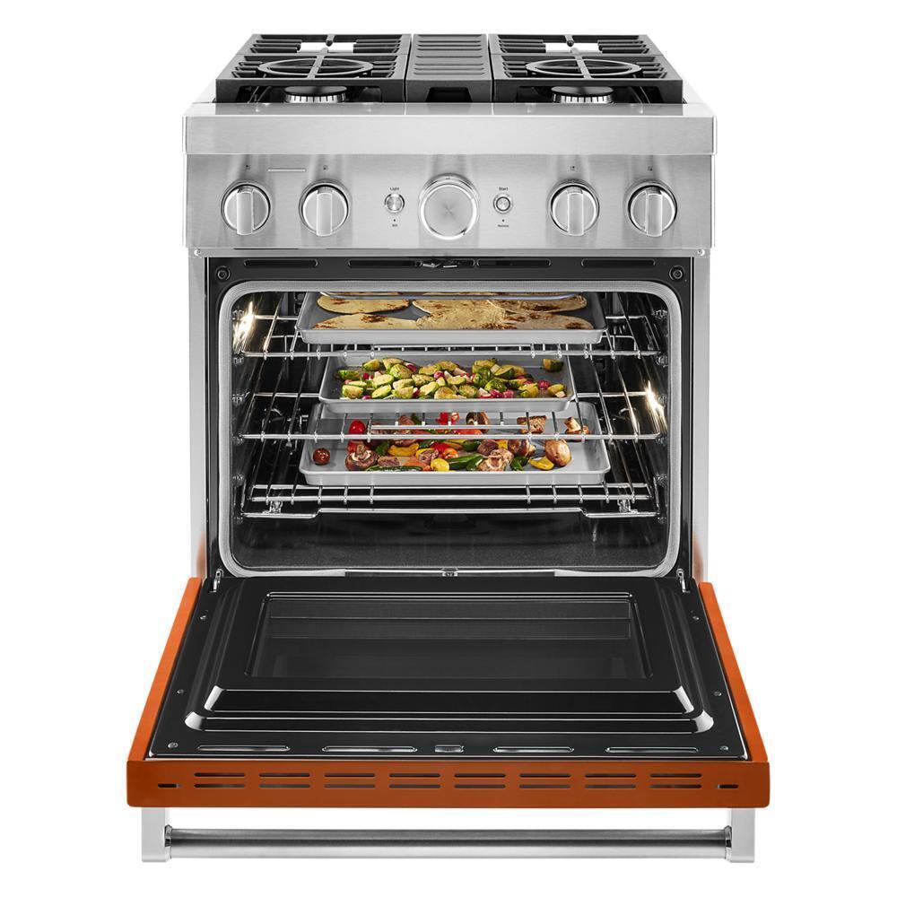 KitchenAid® 30'' Smart Commercial-Style Dual Fuel Range with 4 Burners