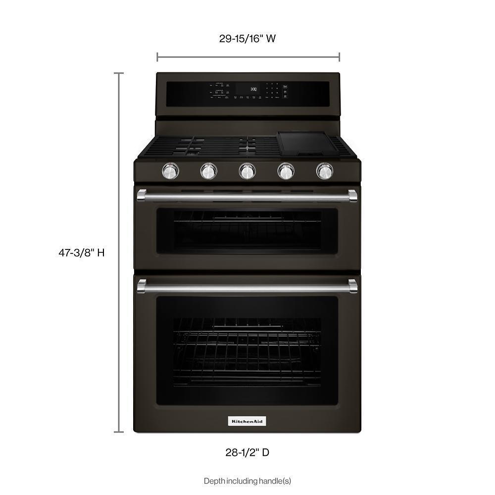 30-Inch 5 Burner Gas Double Oven Convection Range