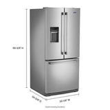 30-Inch Wide French Door Refrigerator with Exterior Water Dispenser- 20 Cu. Ft.