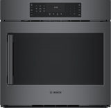 800 Series Single Wall Oven 30" Right SideOpening Door, Black Stainless Steel