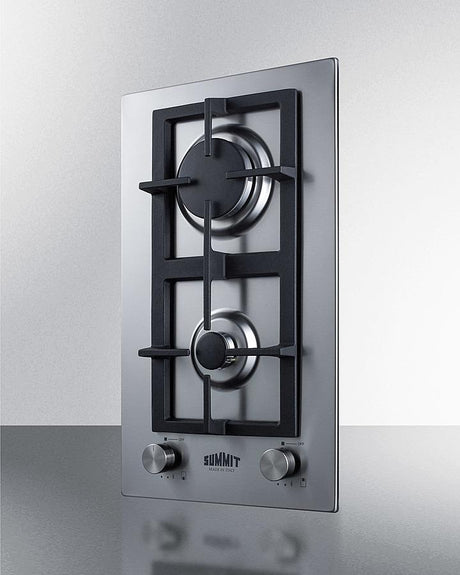 12" Wide 2-burner Gas Cooktop In Stainless Steel