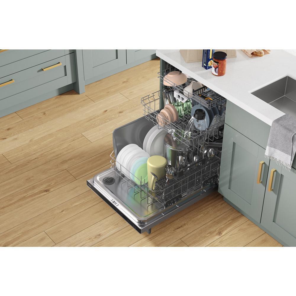 Fingerprint Resistant Quiet Dishwasher with 3rd Rack & Large Capacity