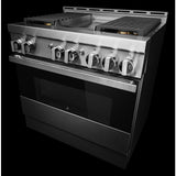 36" NOIR™ Gas Professional-Style Range with Chrome-Infused Griddle