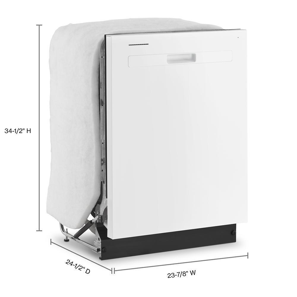 Quiet Dishwasher with Boost Cycle and Pocket Handle