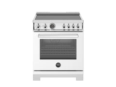 30 inch Induction Range, 4 Heating Zones, Electric Self-Clean Oven Bianco