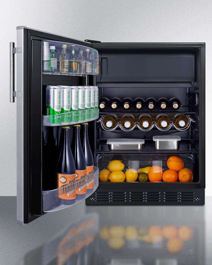 24" Wide Refrigerator-freezer, ADA Compliant