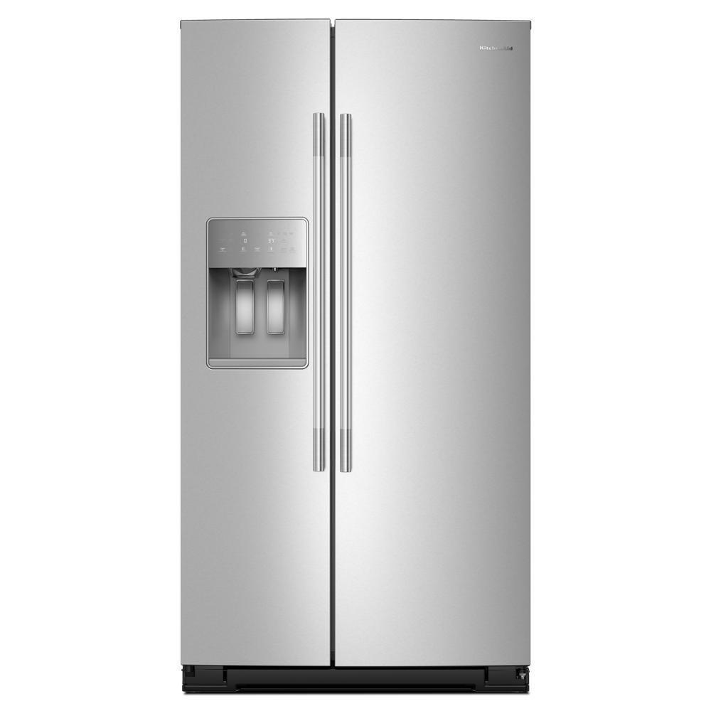 20.8 Cu. Ft. Counter-Depth Side-by-Side Refrigerator with Exterior Ice and Water Dispenser in PrintShield™ Finish