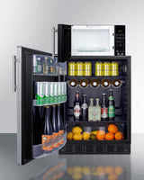 Microwave/refrigerator Combination With Allocator