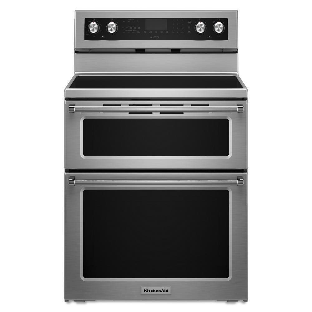 30-Inch 5 Burner Electric Double Oven Convection Range