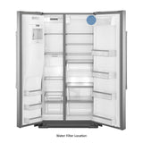 36- Inch Wide Counter Depth Side-by-Side Refrigerator- 21 Cu. Ft.