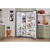 24.8 cu ft. Side-by-Side Refrigerator with Exterior Ice and Water and PrintShield™ finish