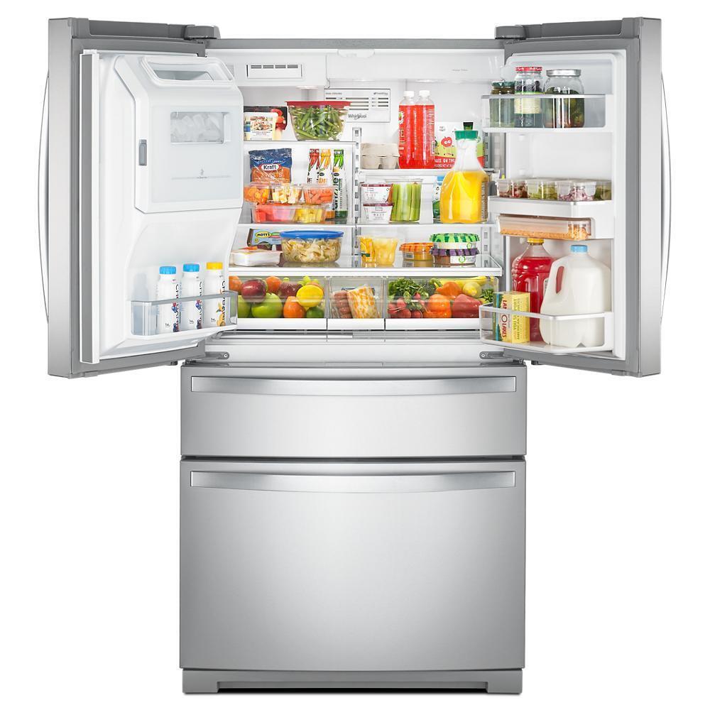 36-inch Wide 4 Door Refrigerator with Prep and Store Bins - 26 Cu. Ft.