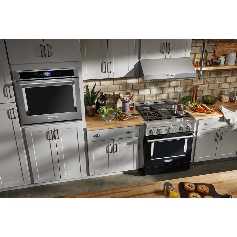 KitchenAid® 30'' Smart Commercial-Style Gas Range with 4 Burners