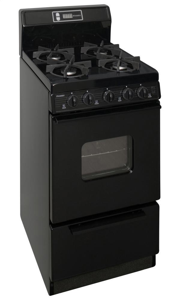 20 in. Freestanding Gas Range in Biscuit