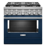 KitchenAid® 36'' Smart Commercial-Style Dual Fuel Range with 6 Burners