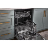 Quiet Dishwasher with Boost Cycle and Pocket Handle