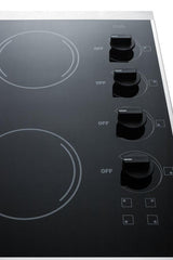 24" Wide 230v 4-burner Radiant Cooktop