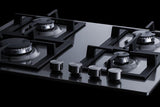 24" Wide 4-burner Gas Cooktop In Stainless Steel