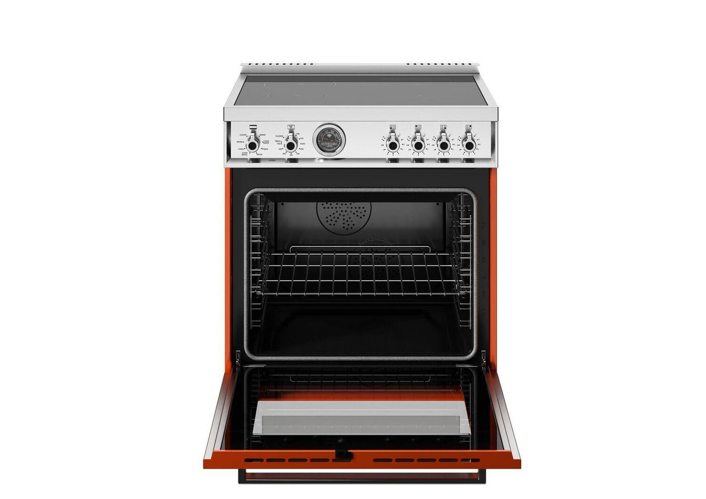 30" Professional Range Induction Self Clean Arancio Orange