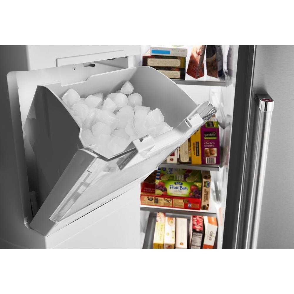 24.8 cu ft. Side-by-Side Refrigerator with Exterior Ice and Water and PrintShield™ Finish