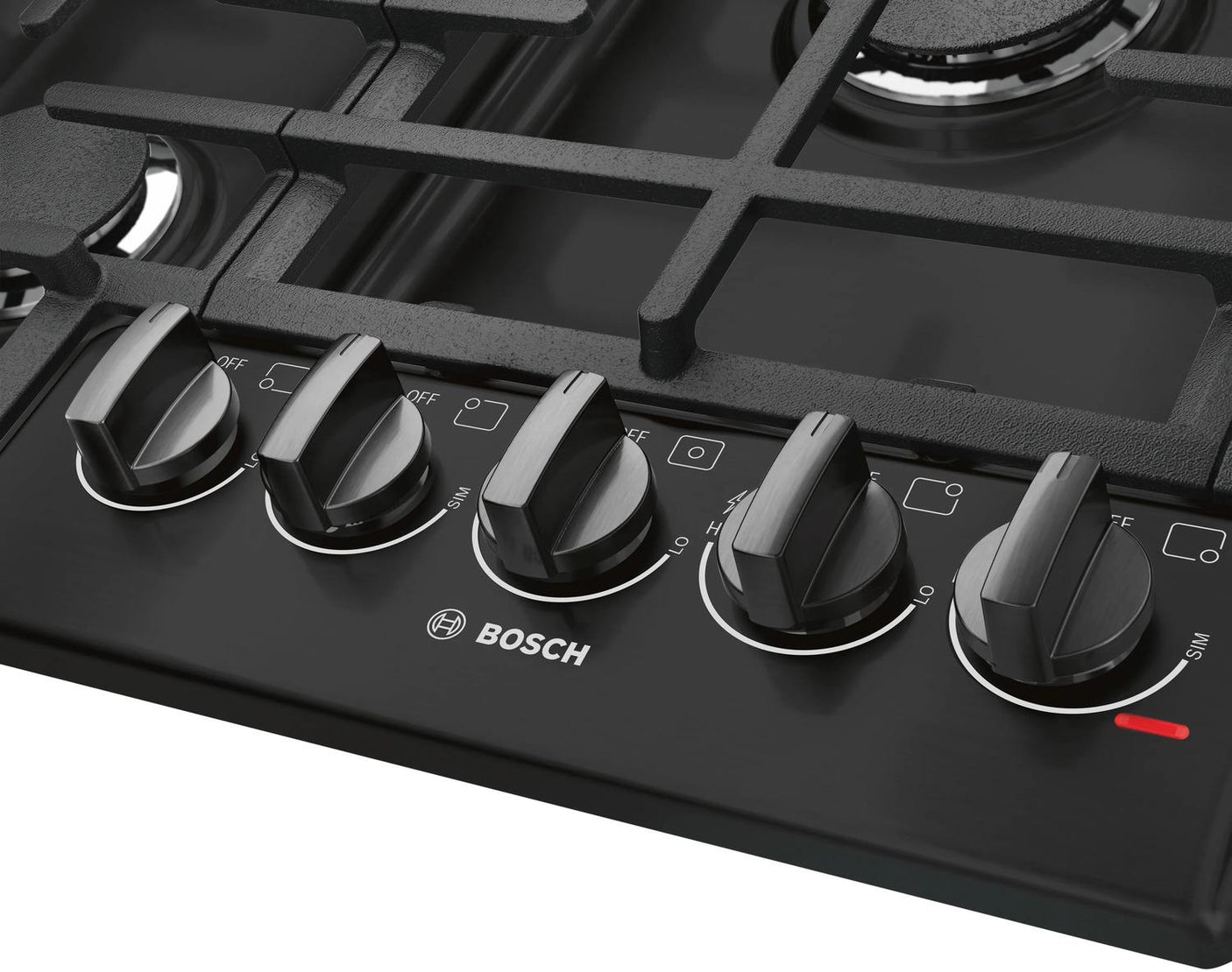 800 Series Gas Cooktop 36" Black