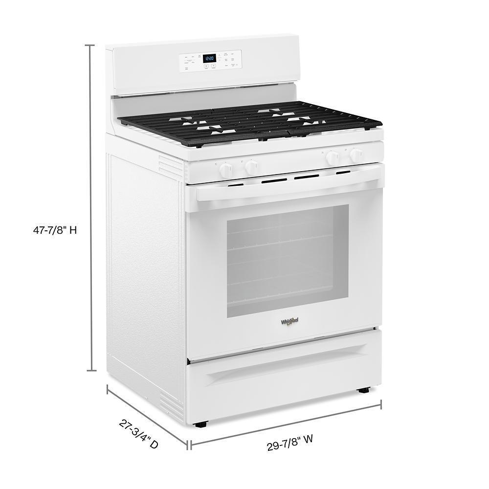 30-inch Self Clean Gas Range with No Preheat Mode