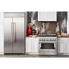 KitchenAid® 36'' Smart Commercial-Style Gas Range with 6 Burners