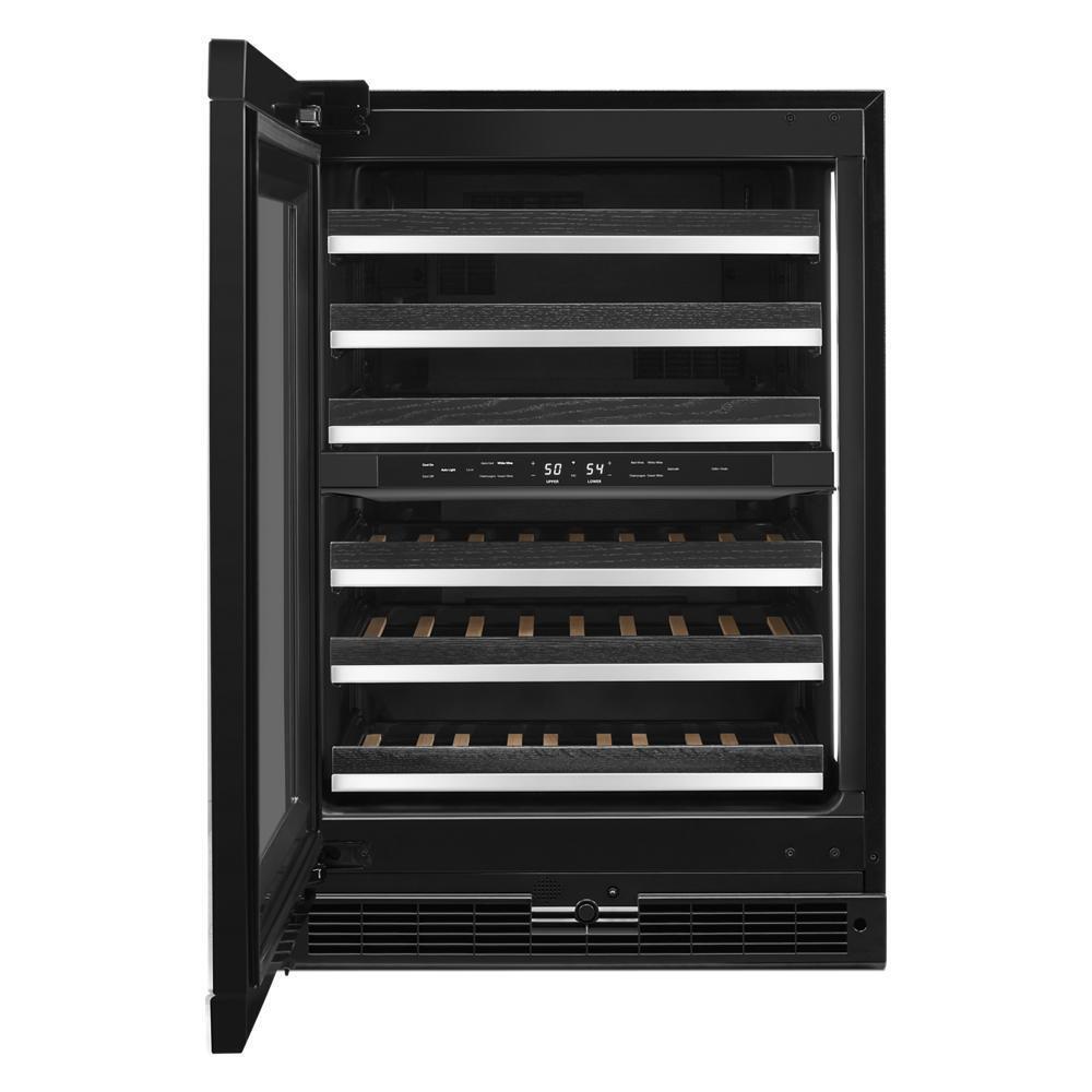 Panel-Ready 24" Built-In Undercounter Wine Cellar - Left Swing