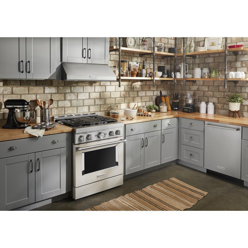 KitchenAid® 30'' Smart Commercial-Style Gas Range with 4 Burners