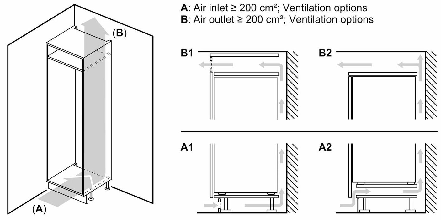 800 Series Built-in Bottom Freezer Refrigerator 22" Softclose® Flat Hinge